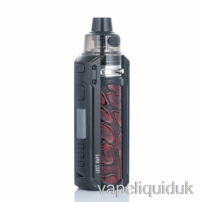 Lost Vape URSA QUEST 100W Pod Mod Kit Black / Ukiran Leather Vape Juice